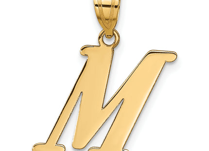 14k Polished Letter Initial Pendant