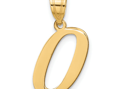 14k Polished Letter Initial Pendant