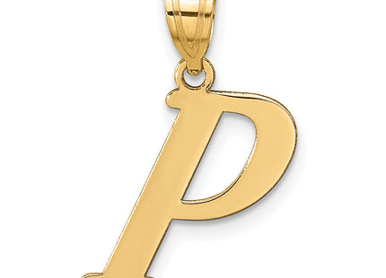14k Polished Letter Initial Pendant