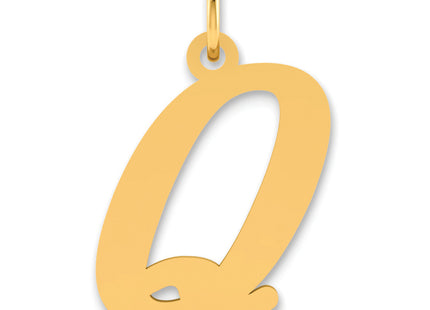 14k Polished Letter Initial Pendant