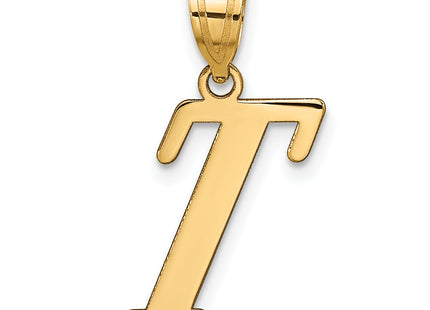 14k Polished Letter Initial Pendant