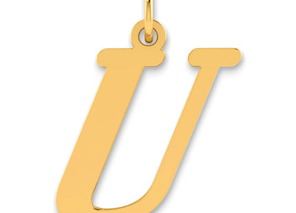 14k Polished Letter Initial Pendant