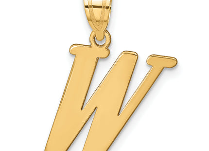 14k Polished Letter Initial Pendant
