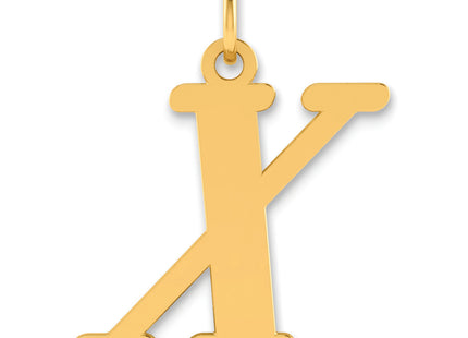 14k Polished Letter Initial Pendant