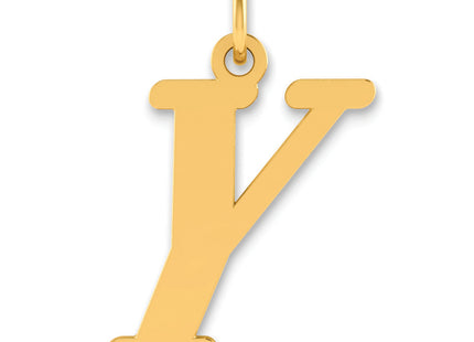 14k Polished Letter Initial Pendant
