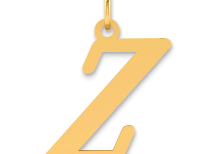 14k Polished Letter Initial Pendant