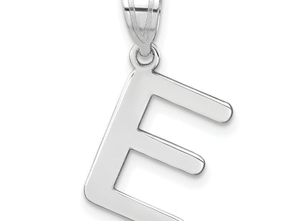 14kw Polished Bubble Letter Initial Pendant