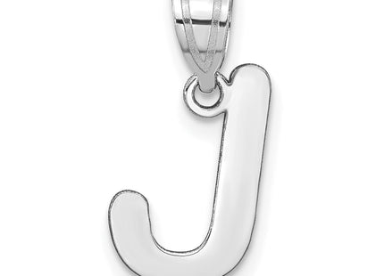 14kw Polished Bubble Letter Initial Pendant