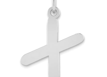 14kw Polished Bubble Letter Initial Pendant