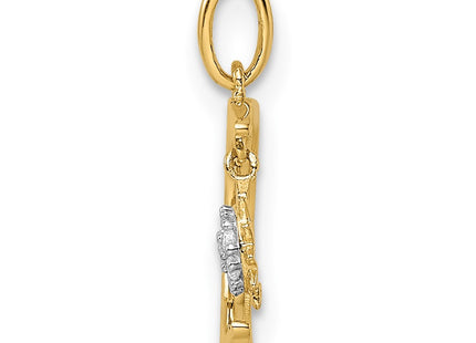 14k Yellow Gold Pendants Style YC1465 - Classique Jewelry Inc.