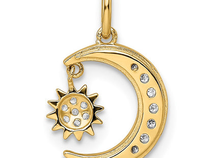 14k Yellow Gold Pendants Style YC1465 - Classique Jewelry Inc.