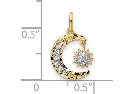 14k Yellow Gold Pendants Style YC1465 - Classique Jewelry Inc.