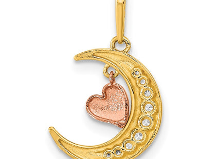 14k Two-tone Pendants Style YC1467 - Classique Jewelry Inc.
