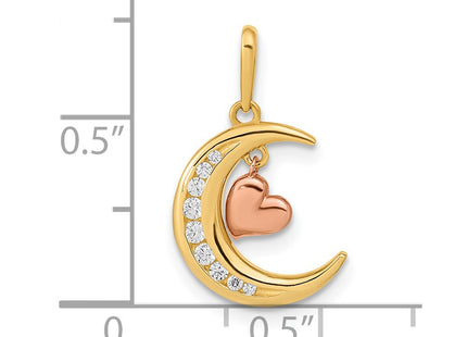 14k Two-tone Pendants Style YC1467 - Classique Jewelry Inc.