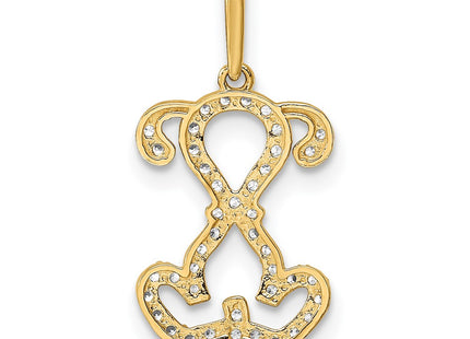 14k Yellow Gold Pendants Style YC1472 - Classique Jewelry Inc.
