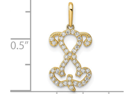 14k Yellow Gold Pendants Style YC1472 - Classique Jewelry Inc.