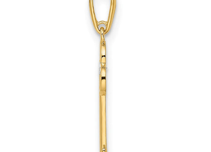 14k Yellow Gold Pendants Style YC1481 - Classique Jewelry Inc.