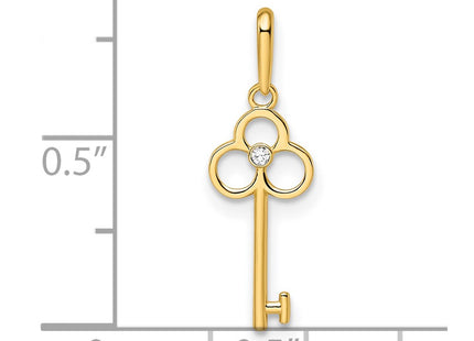 14k Yellow Gold Pendants Style YC1481 - Classique Jewelry Inc.