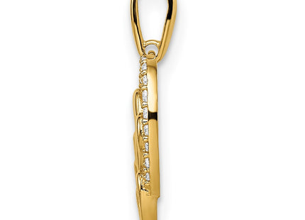 14k Yellow Gold Pendants Style YC1483 - Classique Jewelry Inc.