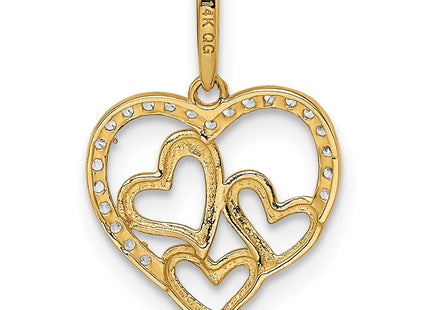 14k Yellow Gold Pendants Style YC1483 - Classique Jewelry Inc.