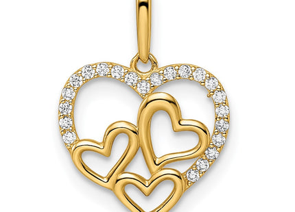14k Yellow Gold Pendants Style YC1483 - Classique Jewelry Inc.