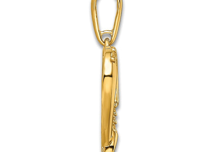 14k Yellow Gold Pendants Style YC1488 - Classique Jewelry Inc.