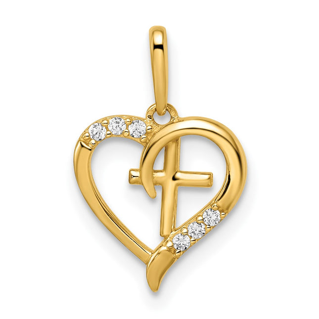 14k Yellow Gold Pendants Style YC1488 - Classique Jewelry Inc.