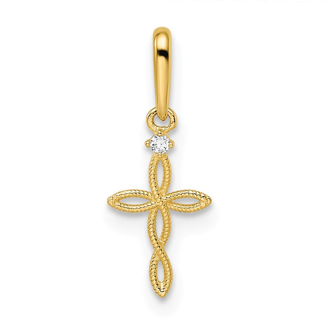 14k Yellow Gold Pendants Style YC1499 - Classique Jewelry Inc.