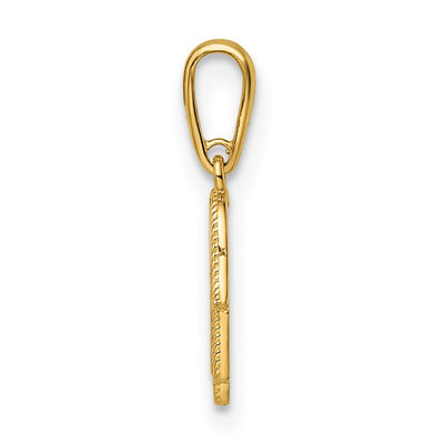 14K Hamsa Pendant