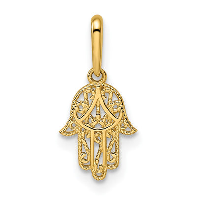 14K Hamsa Pendant
