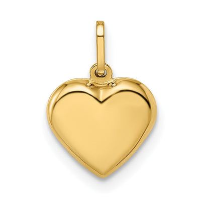 14K gold heart pendant