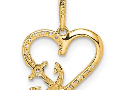 14k Yellow Gold Pendants Style YC1507 - Classique Jewelry Inc.