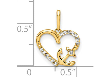 14k Yellow Gold Pendants Style YC1507 - Classique Jewelry Inc.