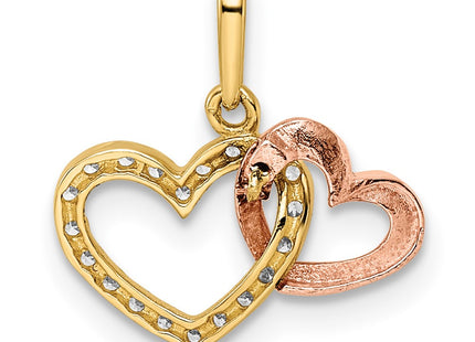 14k Two-tone Pendants Style YC1516 - Classique Jewelry Inc.