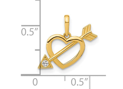 14k Yellow Gold Pendants Style YC1518 - Classique Jewelry Inc.