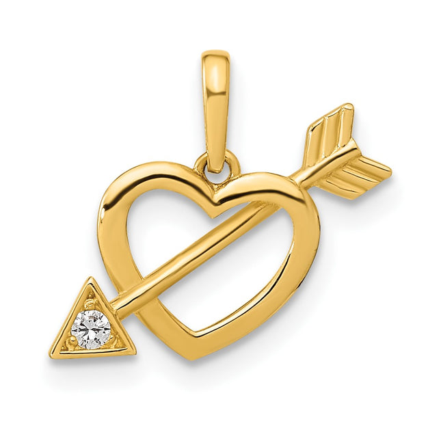 14k Yellow Gold Pendants Style YC1518 - Classique Jewelry Inc.
