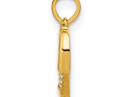 14k Yellow Gold Pendants Style YC1521 - Classique Jewelry Inc.