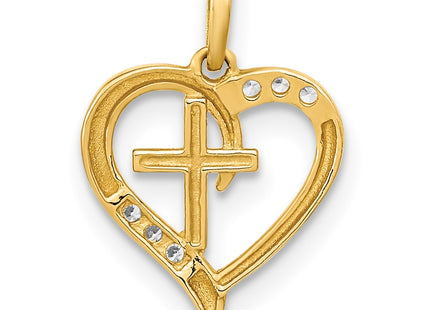14k Yellow Gold Pendants Style YC1521 - Classique Jewelry Inc.