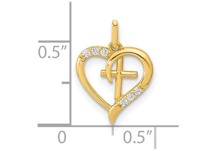 14k Yellow Gold Pendants Style YC1521 - Classique Jewelry Inc.