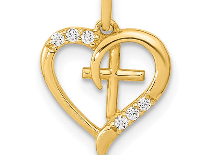 14k Yellow Gold Pendants Style YC1521 - Classique Jewelry Inc.