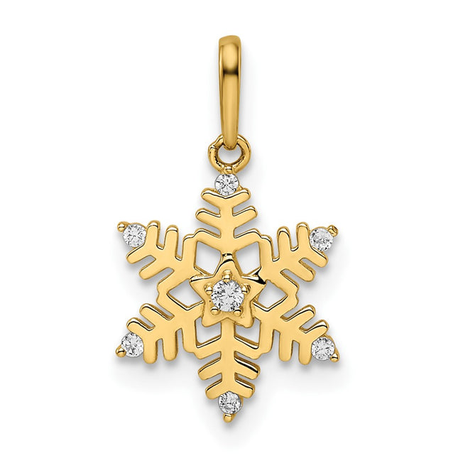 14k Yellow Gold Pendants Style YC1523 - Classique Jewelry Inc.