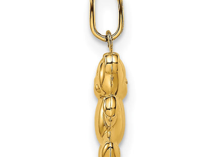14k Yellow Gold Pendants Style YC1524 - Classique Jewelry Inc.