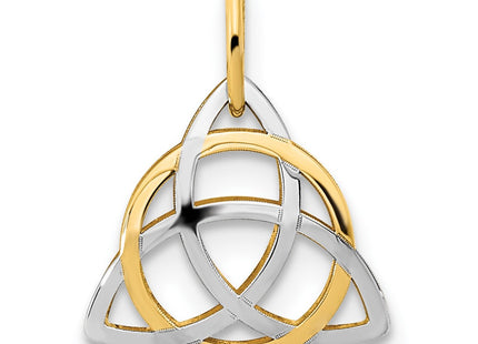14k Yellow & Rhodium Pendants Style YC1525 - Classique Jewelry Inc.