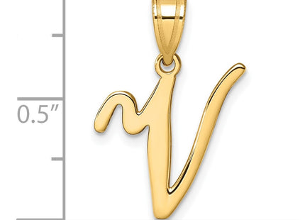 14k Yellow Gold Pendants Style YC1540V - Classique Jewelry Inc.