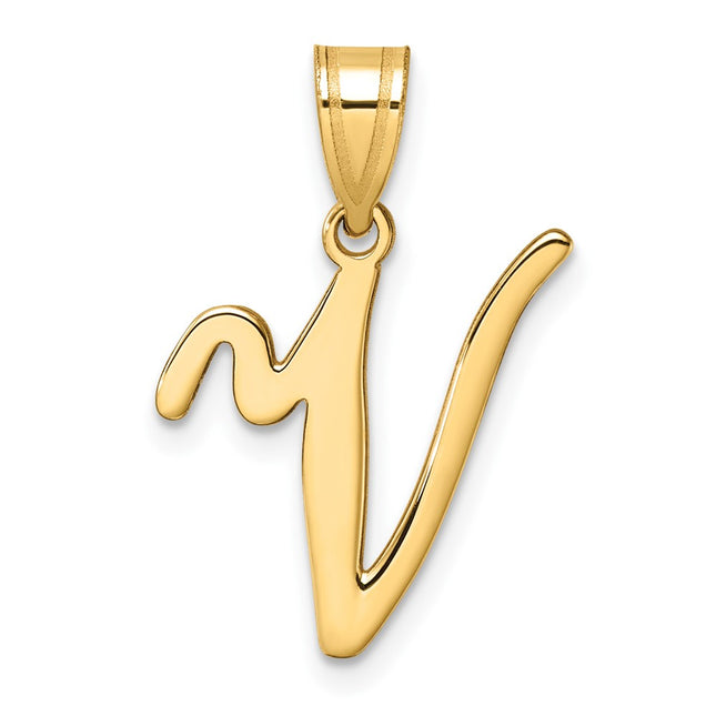 14k Yellow Gold Pendants Style YC1540V - Classique Jewelry Inc.