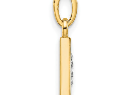 14k Yellow & Rhodium Pendants Style YC1541A - Classique Jewelry Inc.