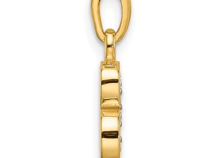 14k Yellow & Rhodium Pendants Style YC1541B - Classique Jewelry Inc.