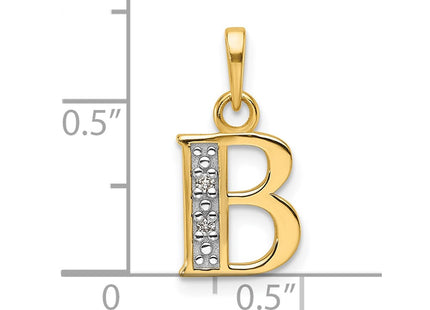 14k Yellow & Rhodium Pendants Style YC1541B - Classique Jewelry Inc.