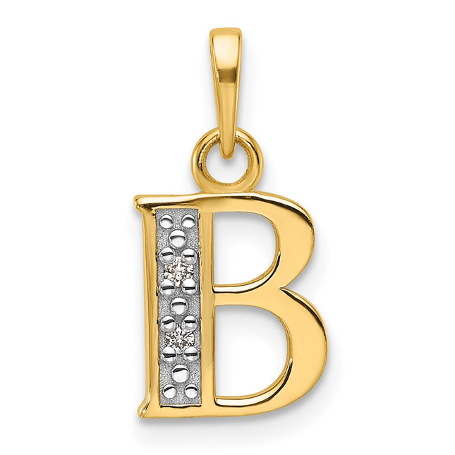 14k Yellow & Rhodium Pendants Style YC1541B - Classique Jewelry Inc.