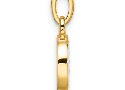 14k Yellow & Rhodium Pendants Style YC1541D - Classique Jewelry Inc.